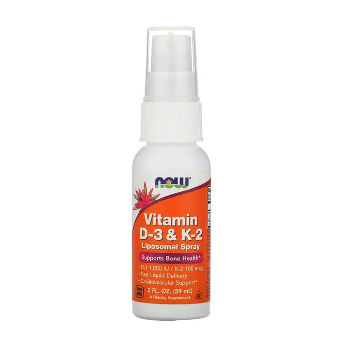 Vitamin D-3 & K-2, Liposomal Spray, Now Foods, 59 ml