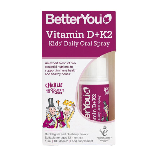 Vitamine pentru Copii D3 + K2 Kids Oral Spray, BetterYou, 15 ml