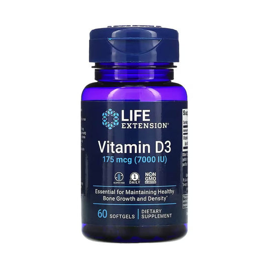 Vitamin D3, 125 mcg (5,000 IU), Life Extension, 60 softgels