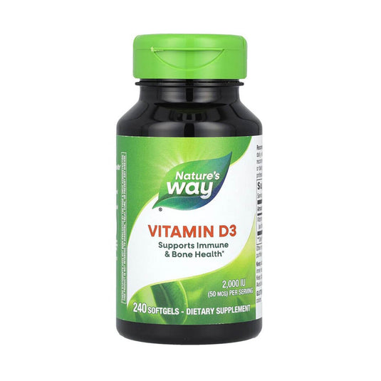 Vitamin D3, 2000 IU, Nature's Way, 120 Softgels