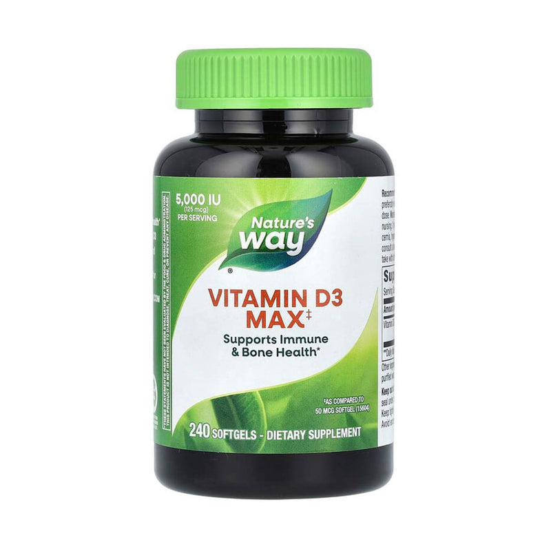 Încărcați imaginea în vizualizatorul Galerie, Vitamin D3, 2000 IU, Nature&#39;s Way, 120 Softgels
