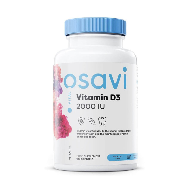 Încărcați imaginea în vizualizatorul Galerie, Vitamina D3, 2000 IU, Osavi, 60 softgels
