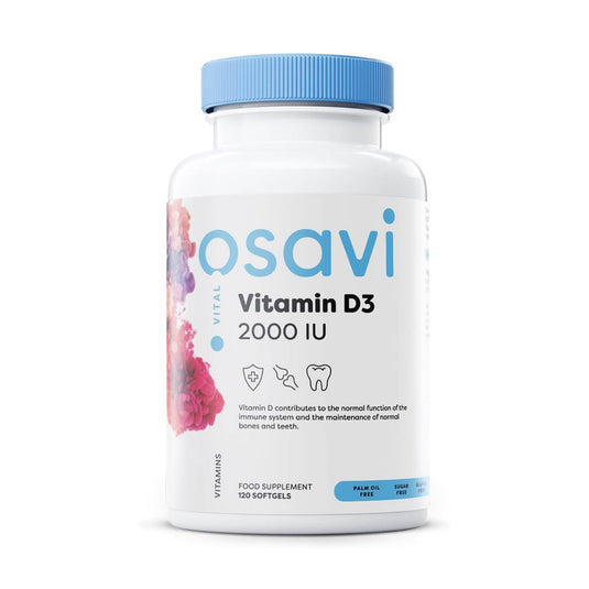 Vitamina D3, 2000 IU, Osavi, 60 softgels