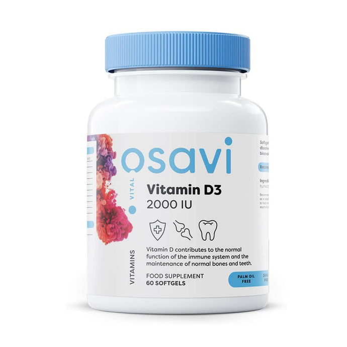 Vitamina D3, 2000 IU, Osavi, 60 softgels