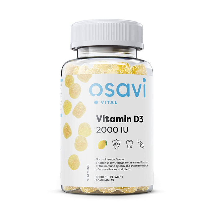 Vitamin D3 Gummies, 2000 IU, Osavi, 60 jeleuri