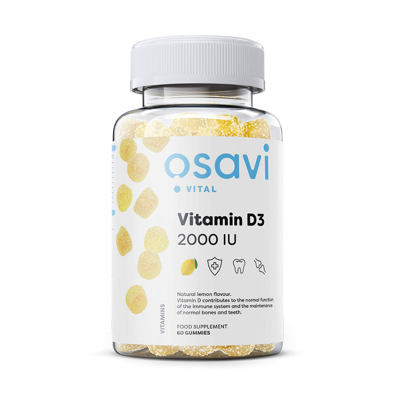 Încărcați imaginea în vizualizatorul Galerie, Vitamin D3 Gummies, 2000 IU, Osavi, 60 jeleuri
