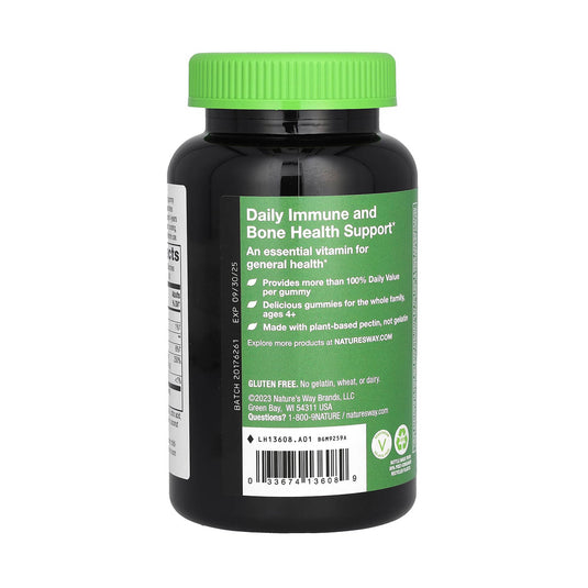 Vitamin D3 Gummy, 1000 IU, Nature's Way, 120 jeleuri