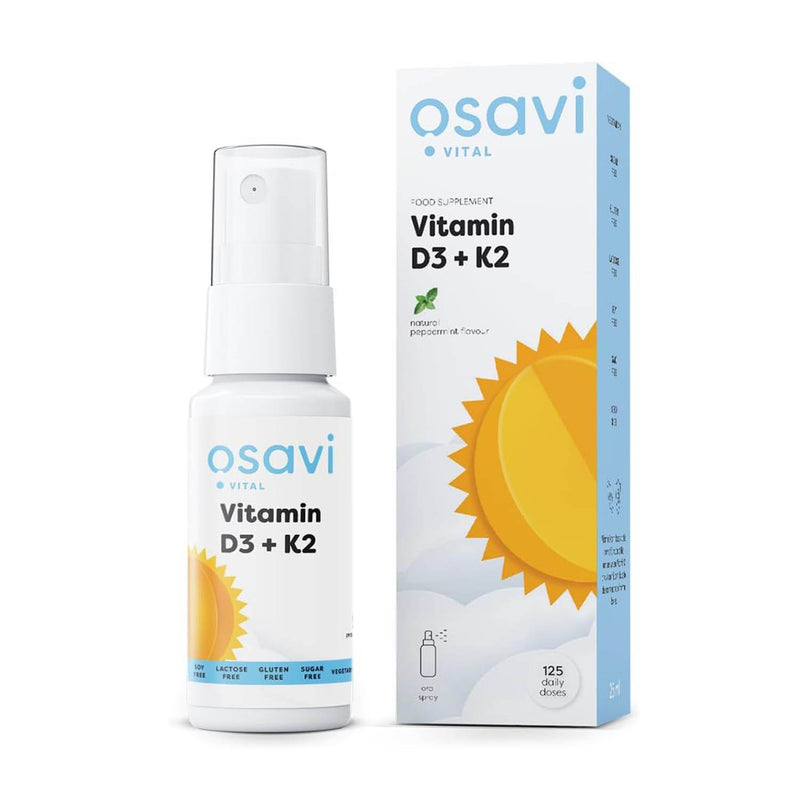 Încărcați imaginea în vizualizatorul Galerie, Vitamin D3 + K2 Oral Spray, Osavi, 25 ml
