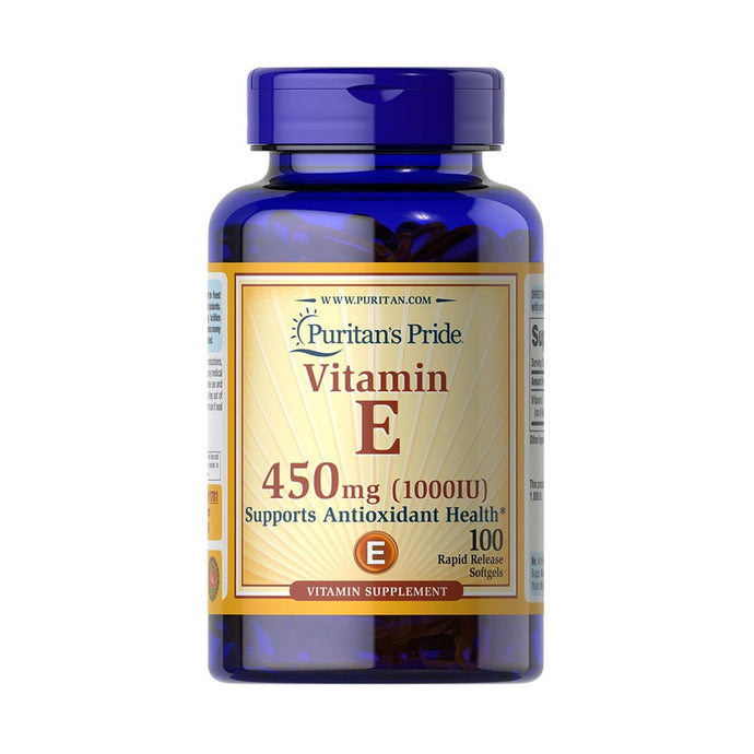Vitamin E, 1000 IU, Puritans Pride, 100 softgels