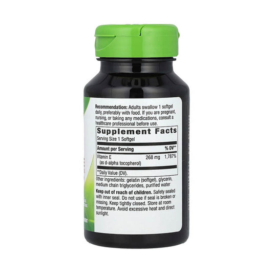Vitamin E 400 UI, 268 mg, Nature's Way, 100 Softgels