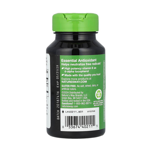 Vitamin E 400 UI, 268 mg, Nature's Way, 100 Softgels