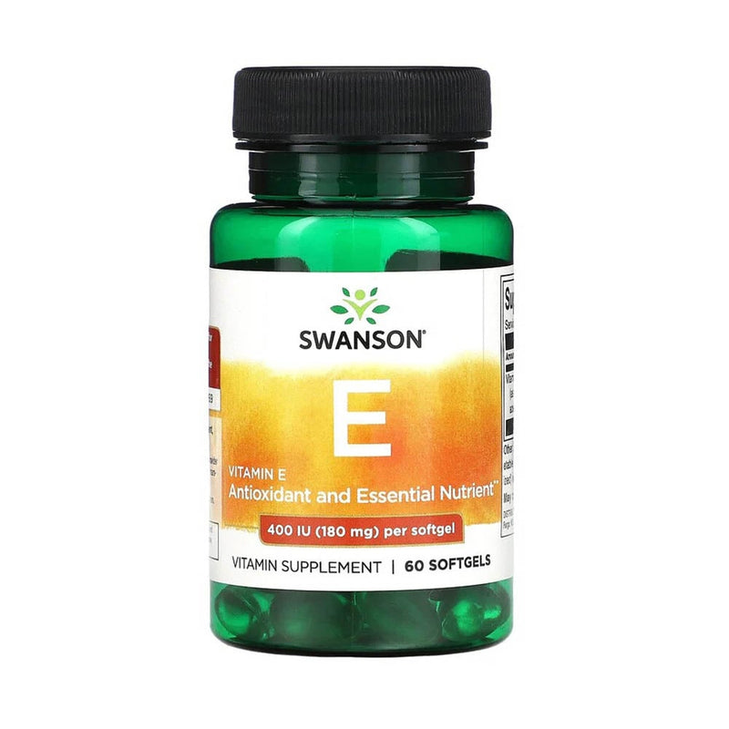 Încărcați imaginea în vizualizatorul Galerie, Vitamin E, 400 IU (180 mg), Swanson, 60 softgels SW1438
