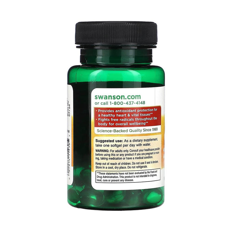 Încărcați imaginea în vizualizatorul Galerie, Vitamin E, 400 IU (180 mg), Swanson, 60 softgels SW1438
