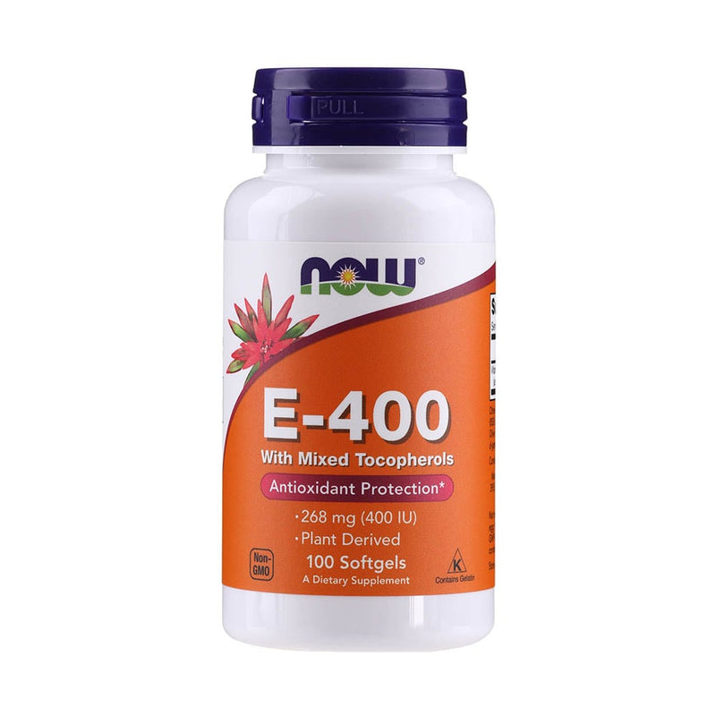 Încărcați imaginea în vizualizatorul Galerie, Vitamin E-400 (Mixed Tocopherols) 268 mg, Now Foods, 50 softgels
