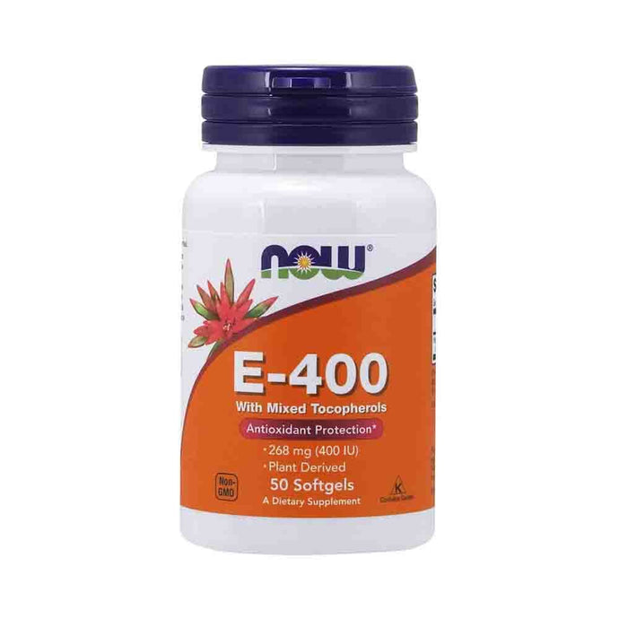 Vitamin E-400 (Mixed Tocopherols) 268 mg, Now Foods, 50 softgels