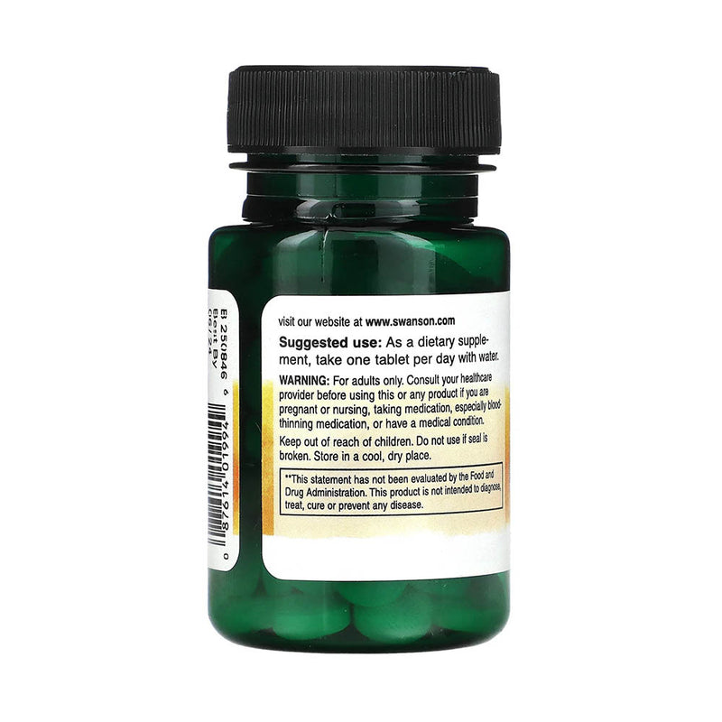 Încărcați imaginea în vizualizatorul Galerie, Vitamin K-1 (Filochinona), 100mcg, Swanson, 100 tablete SW994
