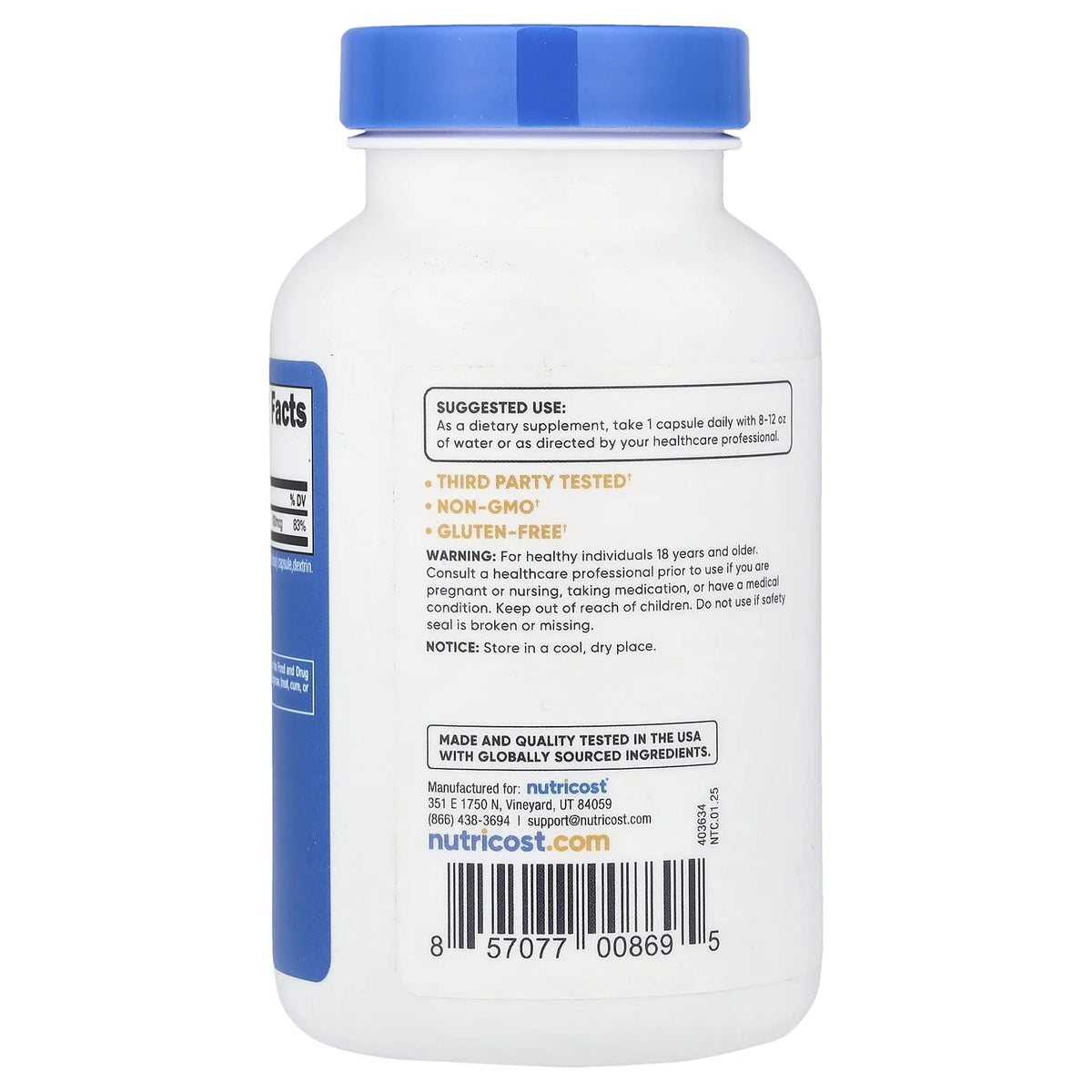 Vitamin K2 MK-4, 100 mcg, Nutricost, 240 capsule