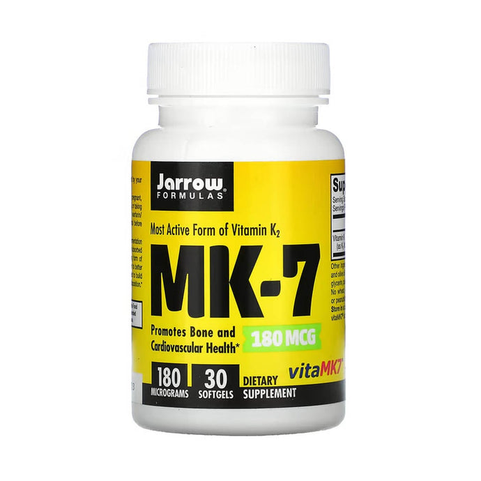 Vitamin K2, MK-7, 180 mcg, Jarrow Formulas, 30 softgels