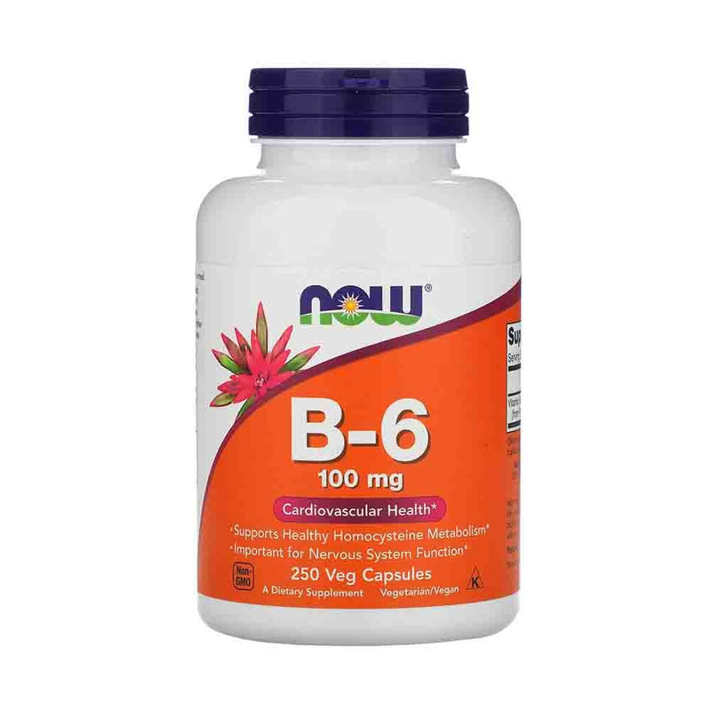 Încărcați imaginea în vizualizatorul Galerie, Vitamina B-6 (Piridoxina), 100 mg, Now Foods, 100 capsule

