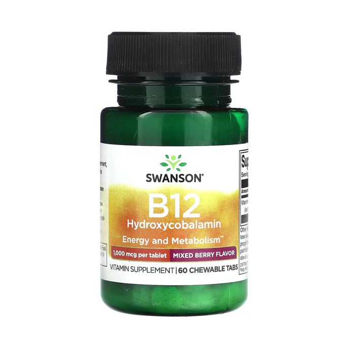 Vitamina B12 Hydroxycobalamin, 1000 mcg, Swanson, 60 tablete SWU869