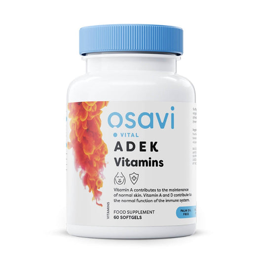 Vitamins ADEK (Vitaminele A, D3, E, K2), Osavi, 60 softgels