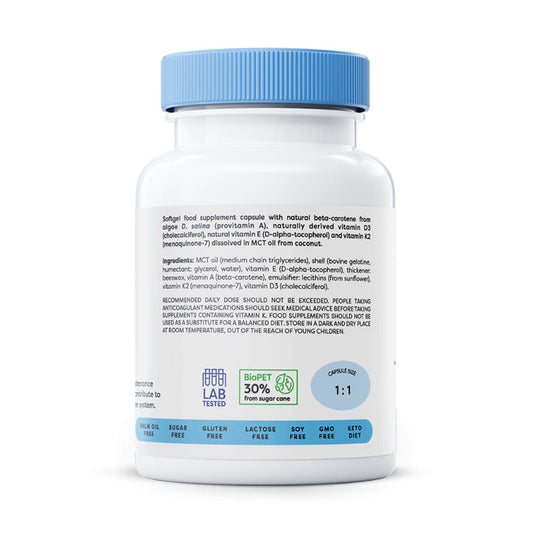 Vitamins ADEK (Vitaminele A, D3, E, K2), Osavi, 60 softgels