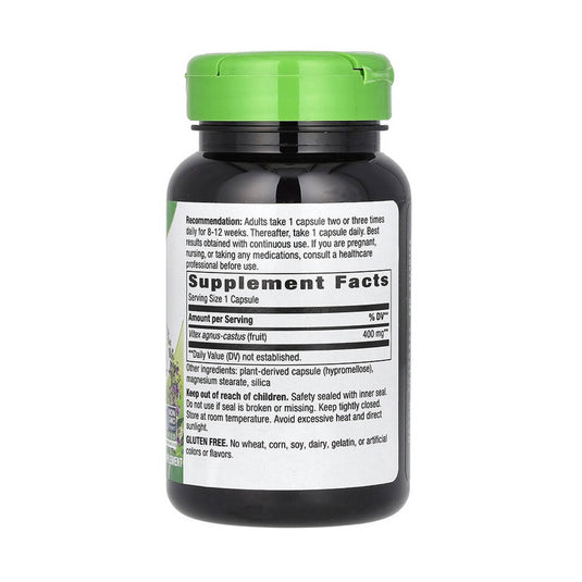 Vitex Fruit (Sănătatea Menstruală), 400 mg, Nature's Way, 100 Vegan Capsules