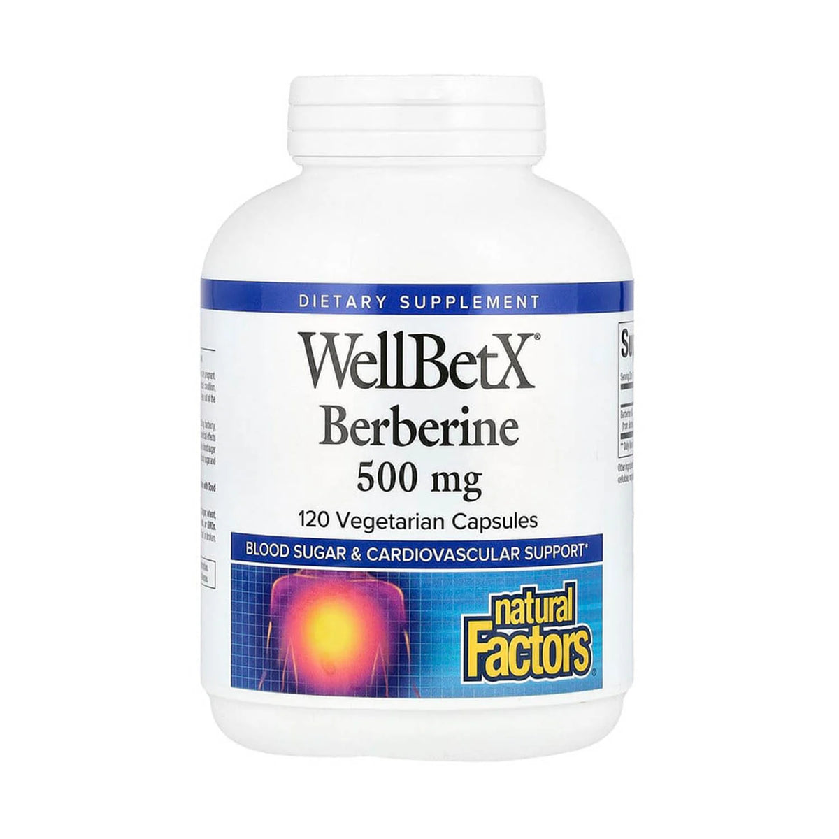 Berberine HCl Extract (Echilibru Glicemic) 500 mg, Natural Factors, 120 capsule