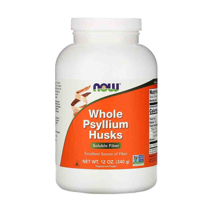 Whole Psyllium Husks (Tărâțele de Psyllium), Now Foods, 340g