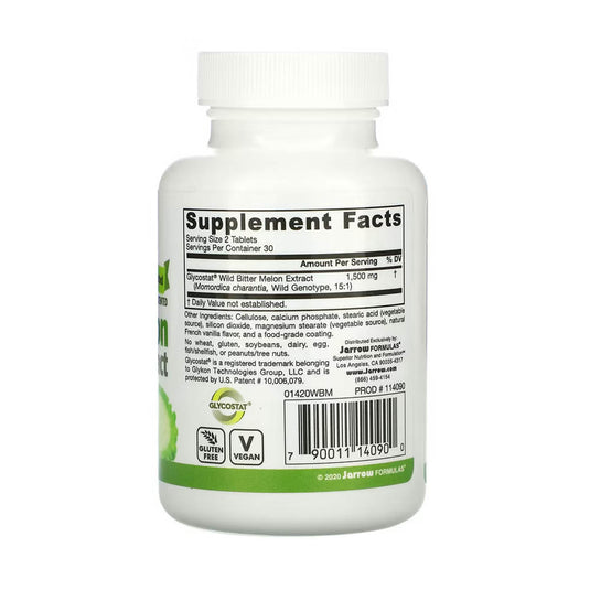 Wild Bitter Melon Extract (Antidiabetic), 750 mg, Jarrow Formulas, 60 tablete