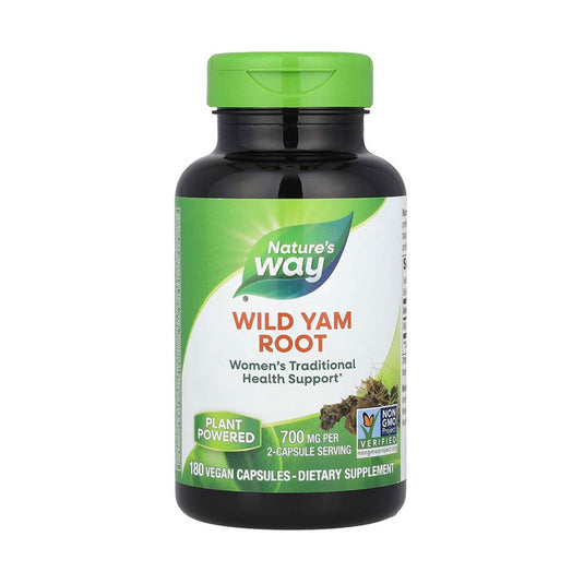 Wild Yam Root (Ignama Sălbatică), 350 mg, Nature's Way, 100 Capsule