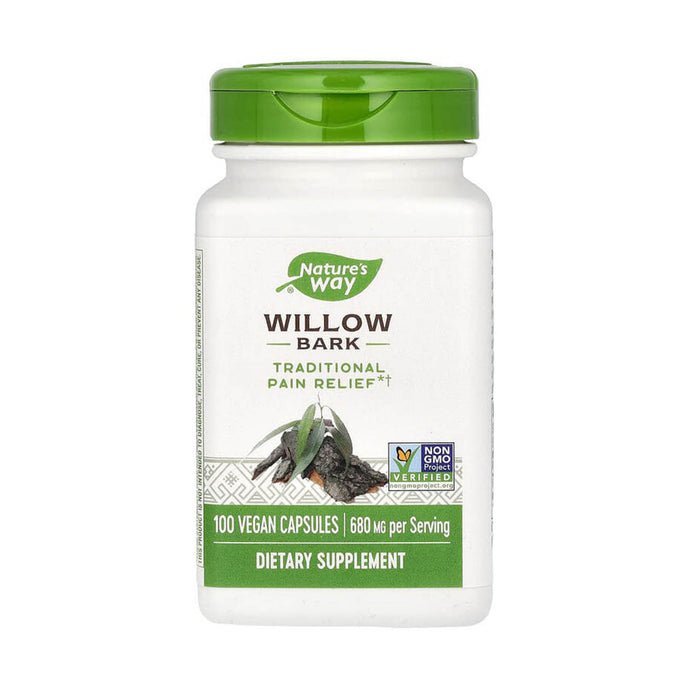 Willow Bark (Scoarță de Salcie), 680 mg, Nature's Way, 100 Capsule