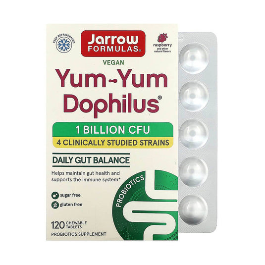 Yum-Yum Dophilus (Probiotice Copii) 1 Billion CFU, Jarrow Formulas, 120 drajeuri