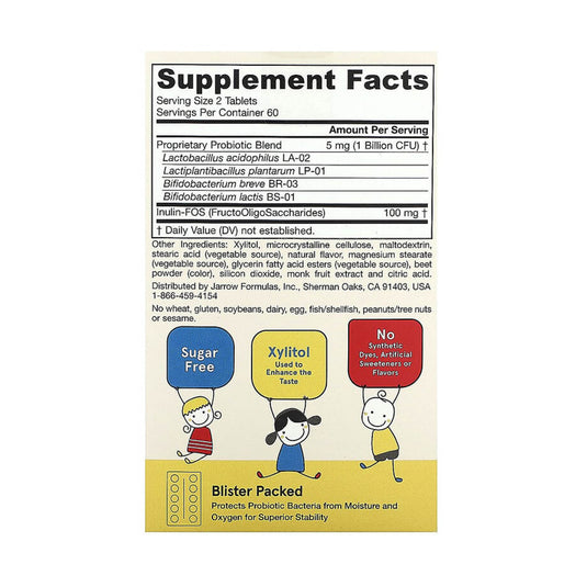 Yum-Yum Dophilus (Probiotice Copii) 1 Billion CFU, Jarrow Formulas, 120 drajeuri