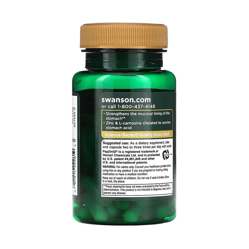 Încărcați imaginea în vizualizatorul Galerie, Zinc Carnosine (PepZin GI), Swanson, 60 capsule SWU281
