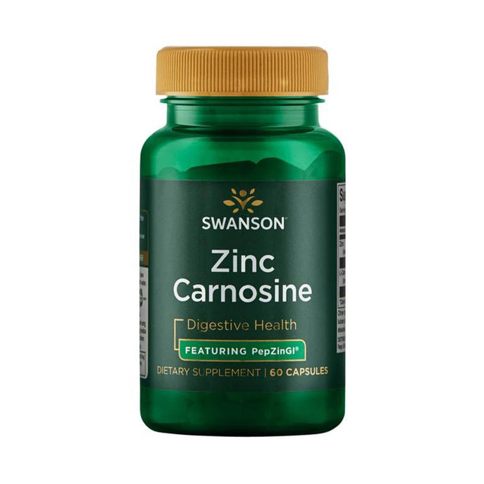 Zinc Carnosine (PepZin GI), Swanson, 60 capsule SWU281