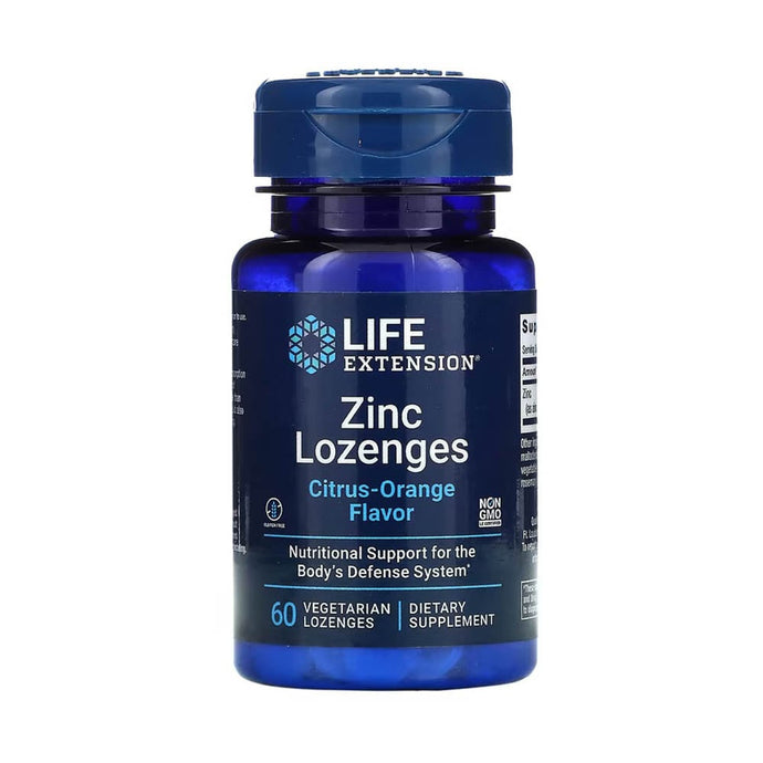 Zinc Dizolvabil, Citrus-Orange, Life Extension, 60 drajeuri