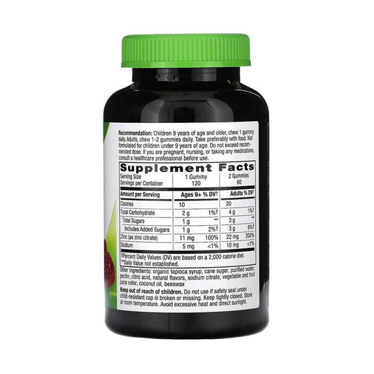 Zinc Gummies , 11 mg, Nature's Way, 120 jeleuri