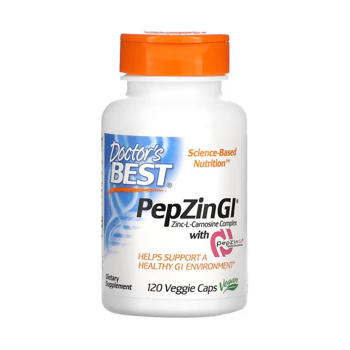 Zinc-L-Carnosine Complex, PepZin GI, Doctor's Best, 120 capsule