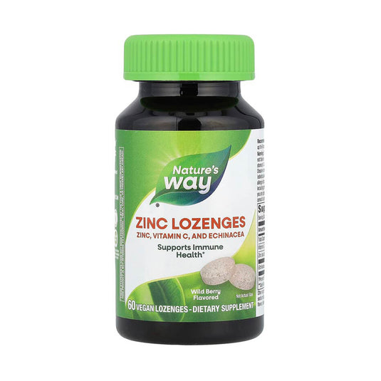 Zinc Lozenges, Wild Berry, Nature's Way, 60 drajeuri