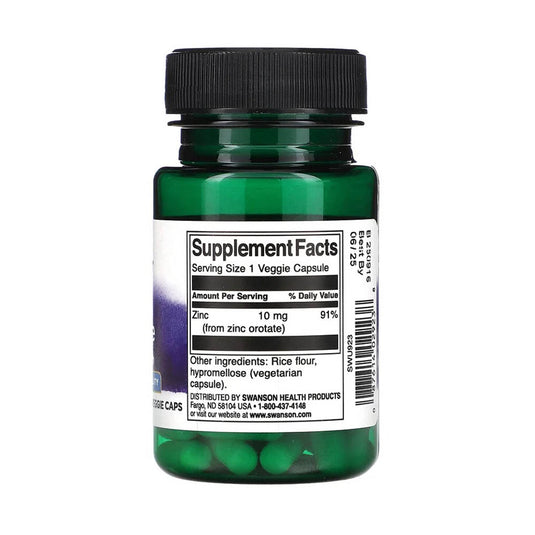 Zinc Orotate High Bioavailability, Swanson, 60 capsule SWU923