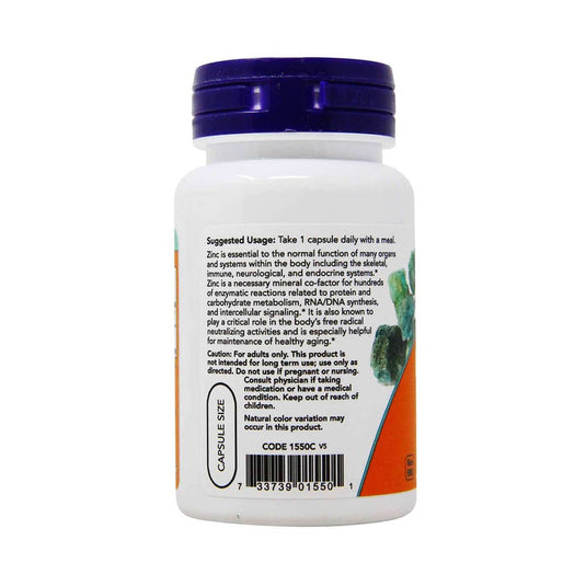 Zinc Picolinate, 50mg, Now Foods, 60 capsule
