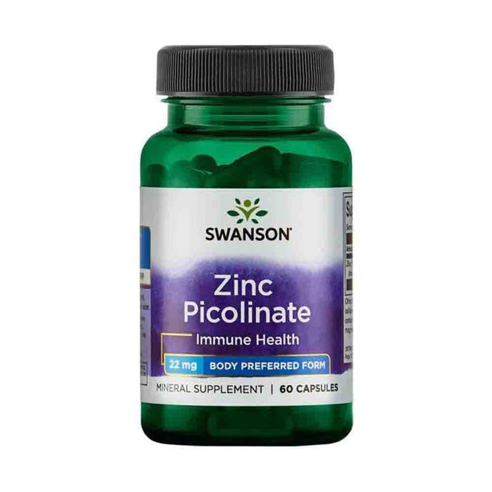 Zinc Picolinate Body Preferred Form, 22mg, Swanson, 60 capsule SW1113