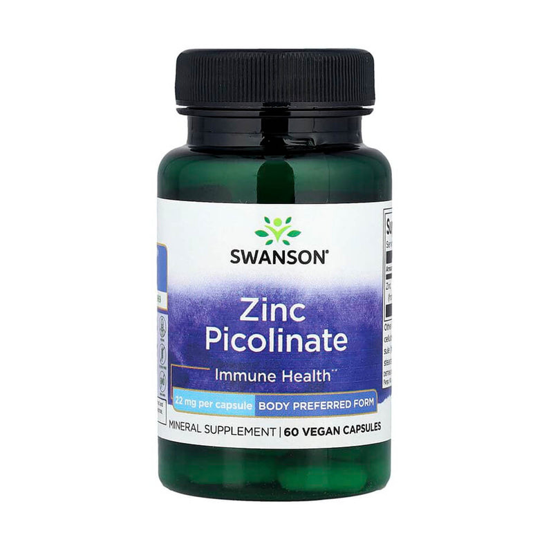 Încărcați imaginea în vizualizatorul Galerie, Zinc Picolinate Body Preferred Form, 22mg, Swanson, 60 capsule SW1113

